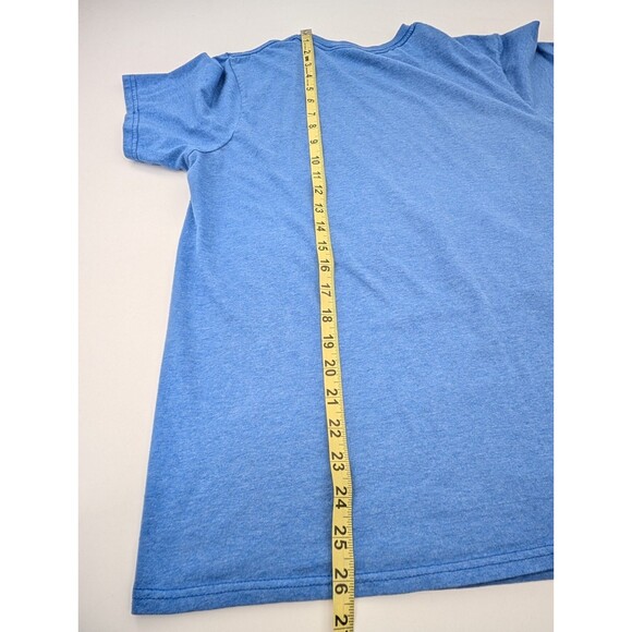 Looney Tunes Character Circle Logo Blue T-Shirt Bugs Taz Tweety Size Medium - Picture 5 of 5